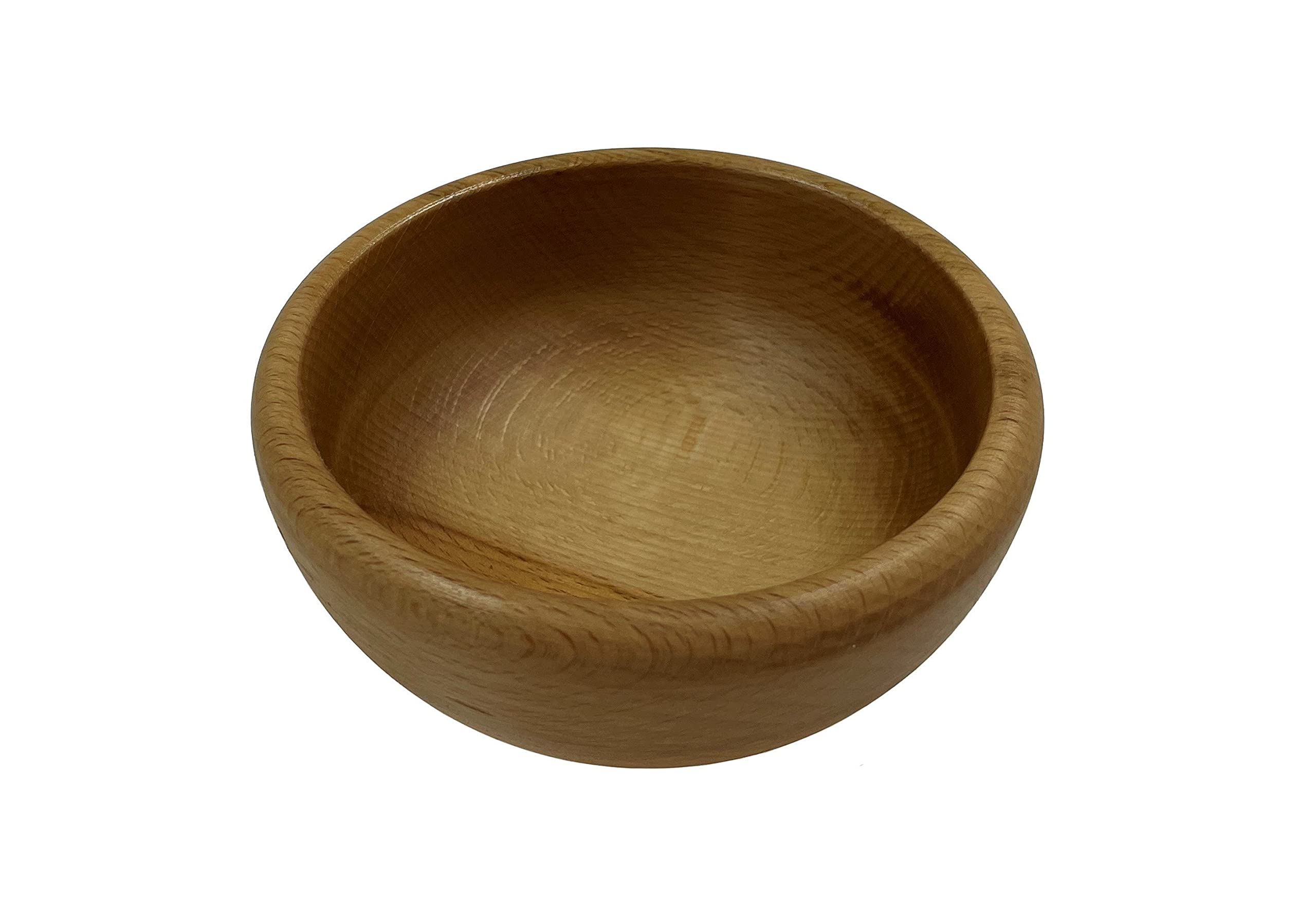 EFO Wooden Bowl 12 cm | Bowl for Fruit or Salad Made of Rustic Beechwood | Wooden Dish for Snacks, Serving or Decor | Ideal for Kitchen, Picnic, Dining or Gift Use | Natural Finish