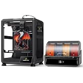 Creality K2 SE Combo 3D Printer, Support Multicolor Printing with CFS, 500mm/s High-Speed, Smart Auto Leveling, Solid Metal Build Frame, Fully Assembled, Next-Gen Extruder, 220&times;215&times;245 mm Build Volume