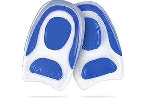 HOMERGY Next Generation Gel Silicone Non-Slip Heel Cups for Foot Pain Relief – 2 Pack Orthotic Inserts for Plantar Fasciitis/Achilles Tendonitis – Durable, Washable, FSA/HSA Eligible, for Men/Women