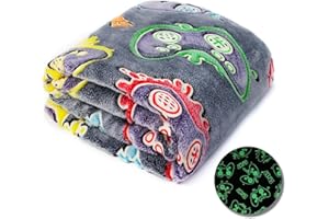 OHOIT Gamer Gifts Toys for Kids Boys Boyfriend Glow in The Dark Game Blanket for Boys Gaming Gamepad Presents Birthday Christmas Easter
