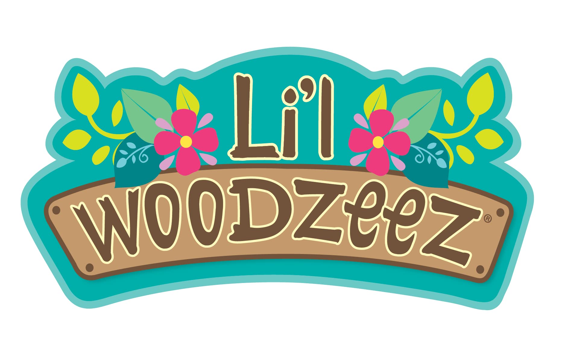 Li\'l Woodzeez - Friendz Club Jungle Set with Elephant, Monkey, Lion & Hippo - 4 Collectible Posable Doll Figures for Imaginative Pretend Play - Fun Gift for 3+ Years