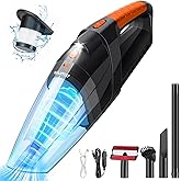 siumxr Handheld Vacuum Cordless,Powerful Suction 30Mins Long Runtime, Dust Busters Cordless Rechargeable with Two Washable Filters,Wet and Dry Hand Held Vacuum Cordless for Home, Car or Office
