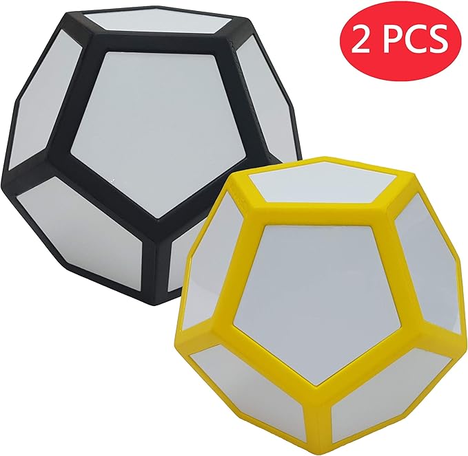 Macro Giant 6.7 Inch Dry Erase Polyhedral Foam Dice, Jumbo, Set of 2