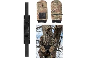 LANGZIHT Outdoor Camouflage Warm Insert Gloves, Fingerless Bow Hunting And Ice Fishing Gloves, Can Be Waist Mounted/Tree Stand - For Hunting/Ice Fishing/Camping, Triple Layer Insulation