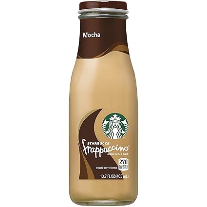 Amazon Com Starbucks Rtd Coffee Starbucks Frappuccino Coffee Drink Mocha 13 7oz Bottles 12 0 Count Grocery Gourmet Food