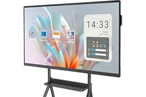 YCKJNB 85″ Smart Board, 4K UHD Touchscreen Display Electronic White Board Built in Ultra High Definition Camera Open App Ecosystem, Interactive Whiteboard for for Business Office Classroom Home