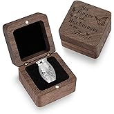 SOITIS Small Urns for Human Ashes Keepsake 1.2 Inches Stainless Steel Mini Urns for Ash Square Box Tiny Cremation Urns for Women Men Funeral Keepsake Urn