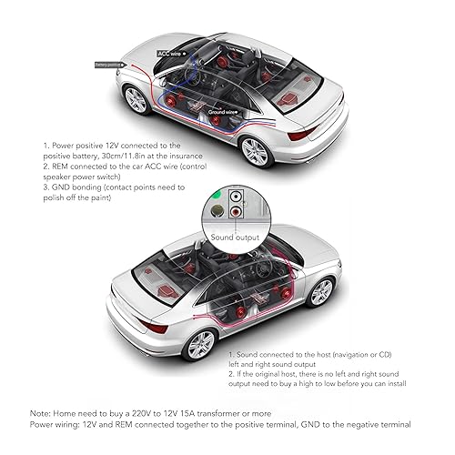 1000W Car Audio High Power Amplifier Amp Board, PA 80D, Professional  Subwoofer Plate Amplifier for Car Speaker