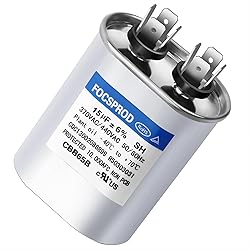 15 uF MFD ±6% 370V/440V CBB65 AC Capacitor, Dual