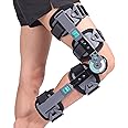 DOUKOM Hinged Knee Brace, Post Op ROM Adjustable Recovery Support for ACL, PCL, MCL, Meniscus Tear & Arthritis, Orthopedic Guard Immobilizer Stabilizer,One Size