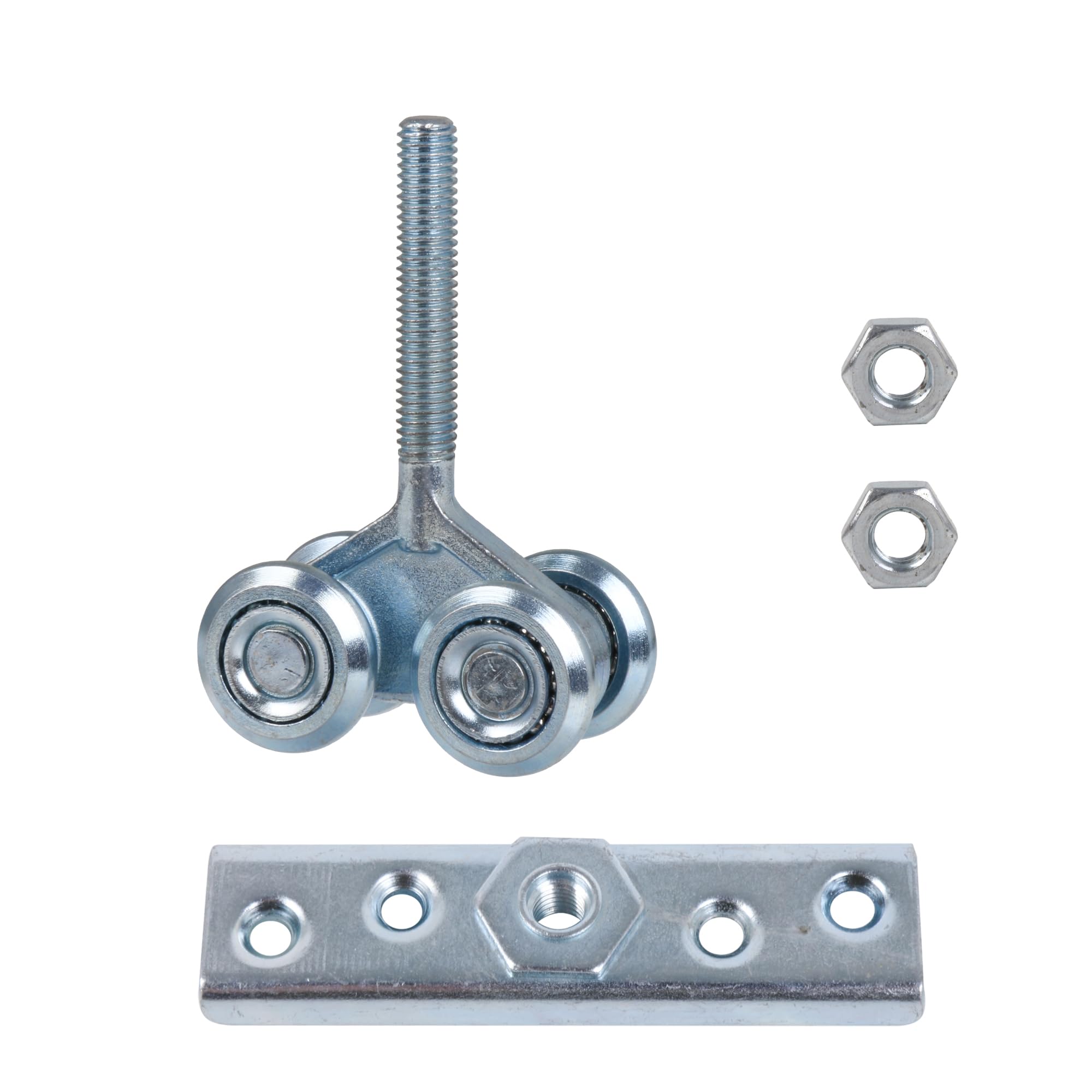 Mxfans H4-3 Sliding Door Track Roller Hanging Barn Door Rail Trolley Wheel for Sliding Door Kit Sliding Gate Kit and Barn Door Sliding Kit Heavy Duty Durable Design for Smooth Operation