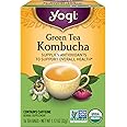 Yogi Tea - Green Tea Kombucha (6 Pack) - Supplies Antioxidants to Support Overall Health - Contains Caffeine - 96 Organic Gre