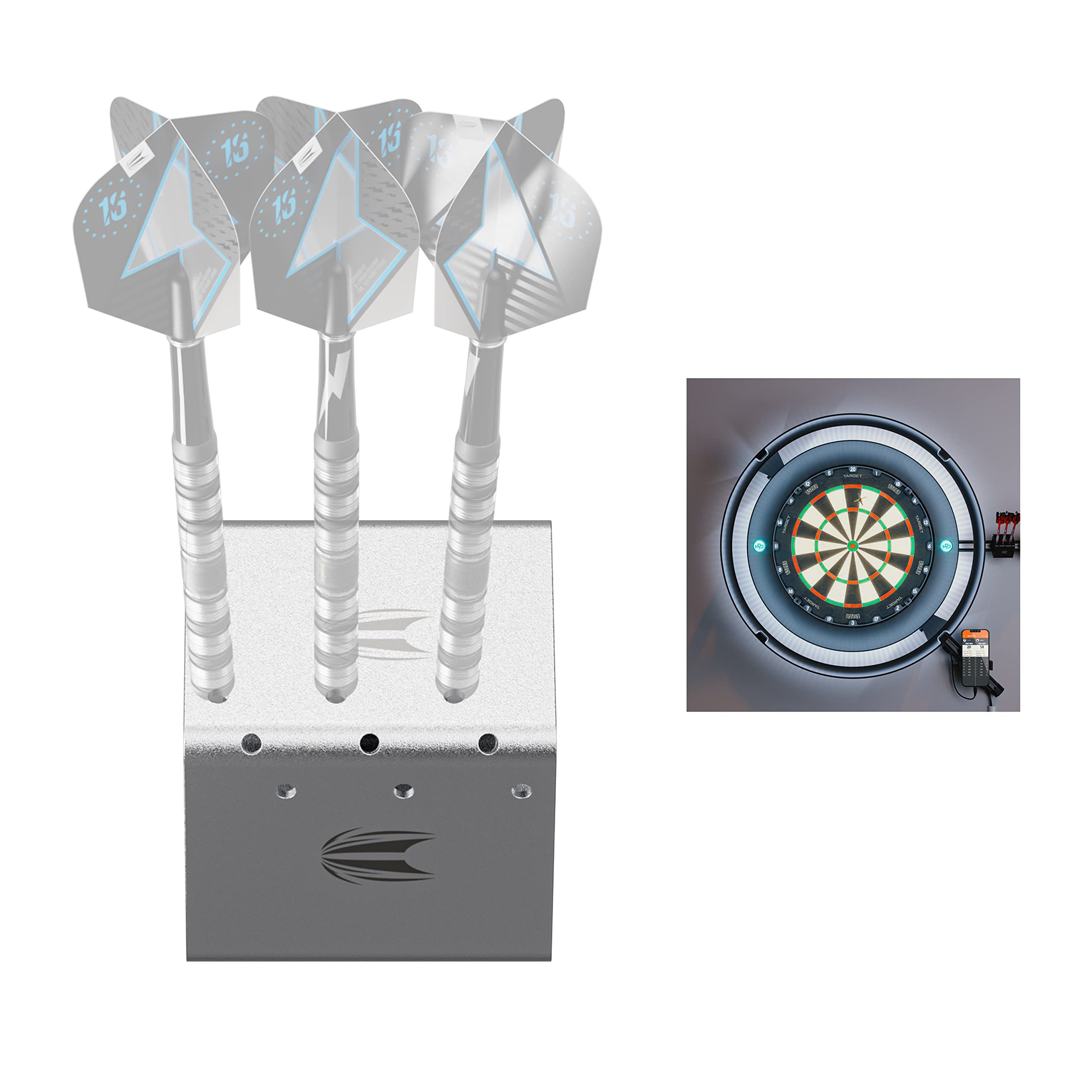 Target Darts MOD Silver Darts Display Stand - MOD HUB Compatiable