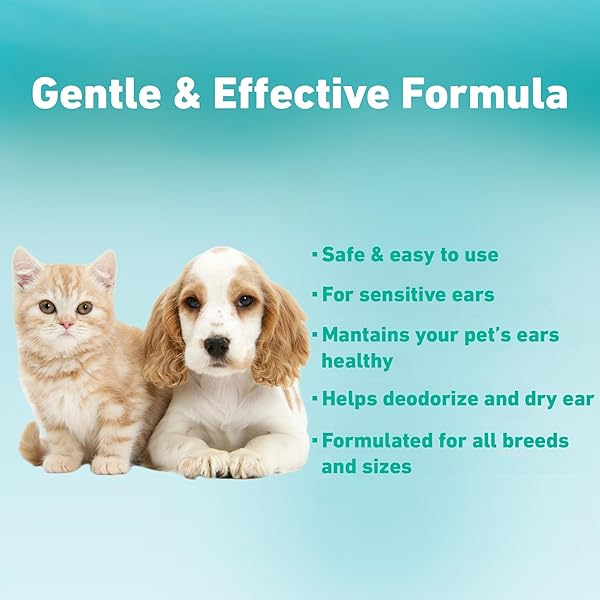 MAGIC PET – DOG EAR CLEANER WIPES — 120 GROOMING WIPES W/ALOE VERA & EUCALYPTUS — GENTLE 99% WATER PET EAR WIPES FOR ODOR & WAX REMOVAL — OTIC DOGS & CATS EARS CLEANSER ITCH-FREE PET GROOMING SUPPLIES