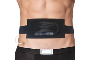 SINAISEA Breathable Peritoneal Dialysis Belt PD Catheter Holder Belt with Mesh Pouch Stretch for Peg/G/J Feeding Tube Accessories Transfer Set Fixation Nursing Supplies Men Women