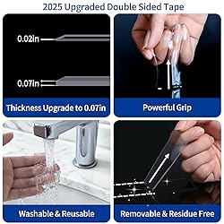 Double Sided Tape Heavy Duty 2 Rolls 120" x