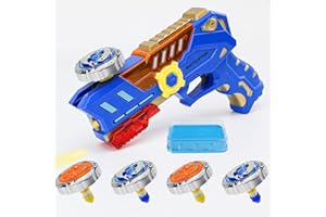 FEIDAMA Bey Battling Top Burst Gyro Toy Set with 4 Spinning Top Burst Gyros 1 Toy Launchers Combat Battling Game Gifts for Boys Children Kids Ages 6+
