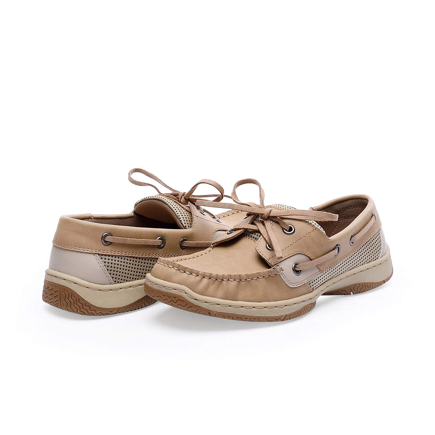 Tihoo Women\'s Comfortable Walking Loafer Slip On Casual Boat Shoe (8 M US, Oat)