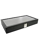 Novel Box Jewelry Display Case Black Leatherette