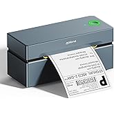 POLONO 4x6 Shipping Label Printer, Bluetooth Thermal Shipping Label Printer for Small Business, Support Android, iPhone and Windows, Widely Used for Amazon, Ebay, Shopify, Etsy, USPS, ect (Slate)