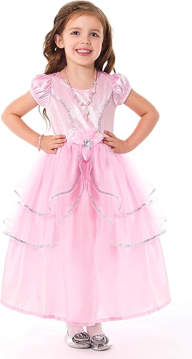 代引不可 輸入品 未使用未開封 Little Adventures ピンク プリンセス ドレスアップコスチューム 女の子用 Large 5 7 Yrs Little Adventures113 ふるさと納税 Moenvironment Org