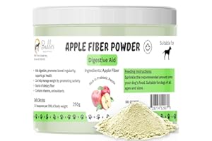 Buddies All Natural Apple Fiber Powder for Dogs and Cats – Digestive Health & Stool Regularity Support – 250g