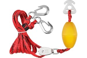 DOCKMOOR Watersports Heavy Duty Tow Harness with D Rings,Boat Tow Harness for Towing Towable Tube, Water Ski, Wakeboard