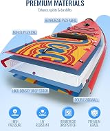 NACATIN 12ftx36in Inflatable Stand Up Paddle Board with Seat view 7