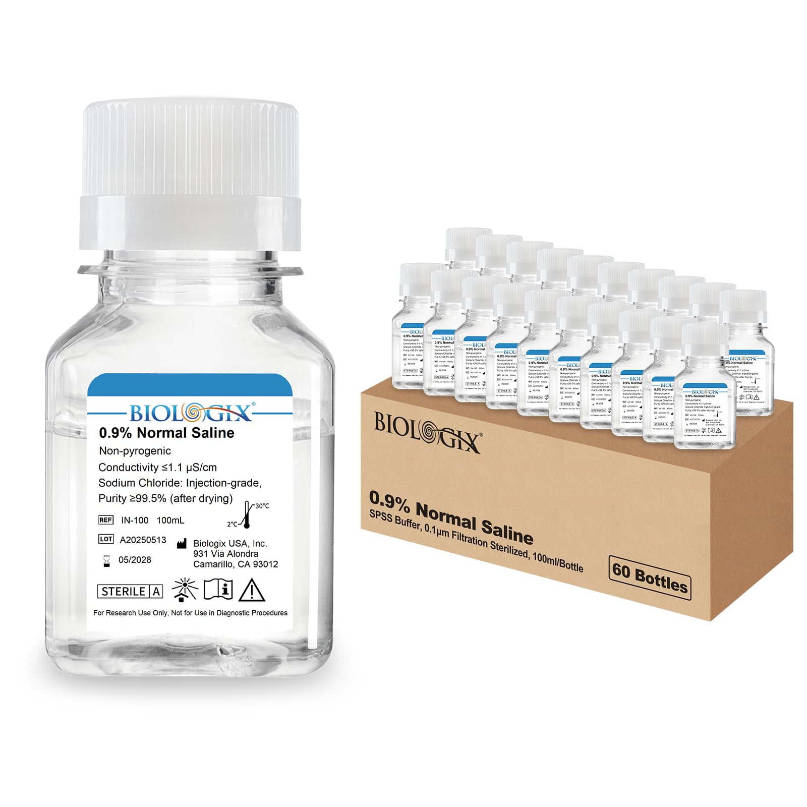CryoKing 0.9% Normal Saline Solution, 0.1μm