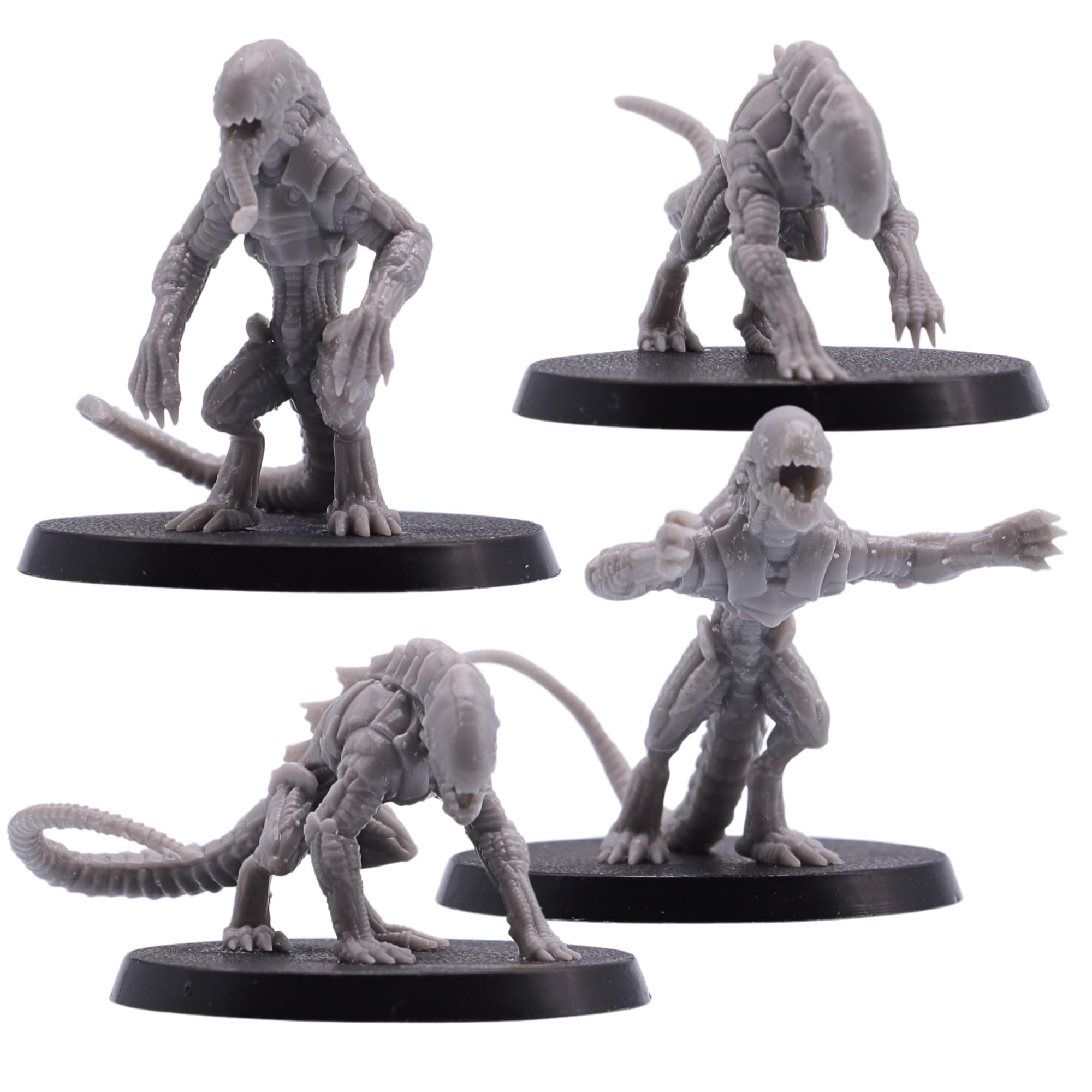 Hounds of Tindalos – 4 Alien Monster Miniatures | 28mm-34mm Scale Creatures | Epic Miniatures | 50mm Base Unattached | Resin Figures for RPGs & Sci-Fi Wargames