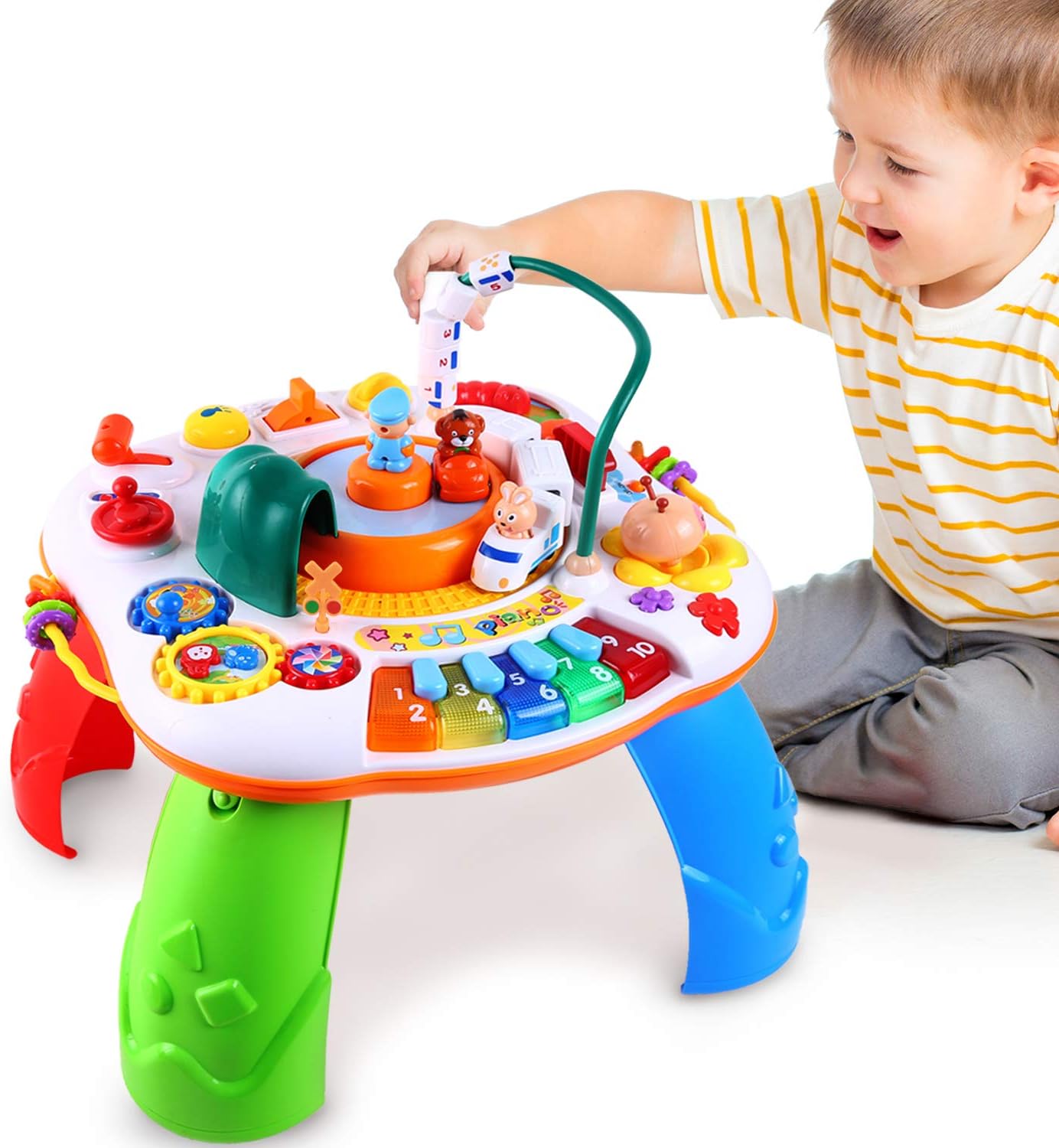 musical railway learning table