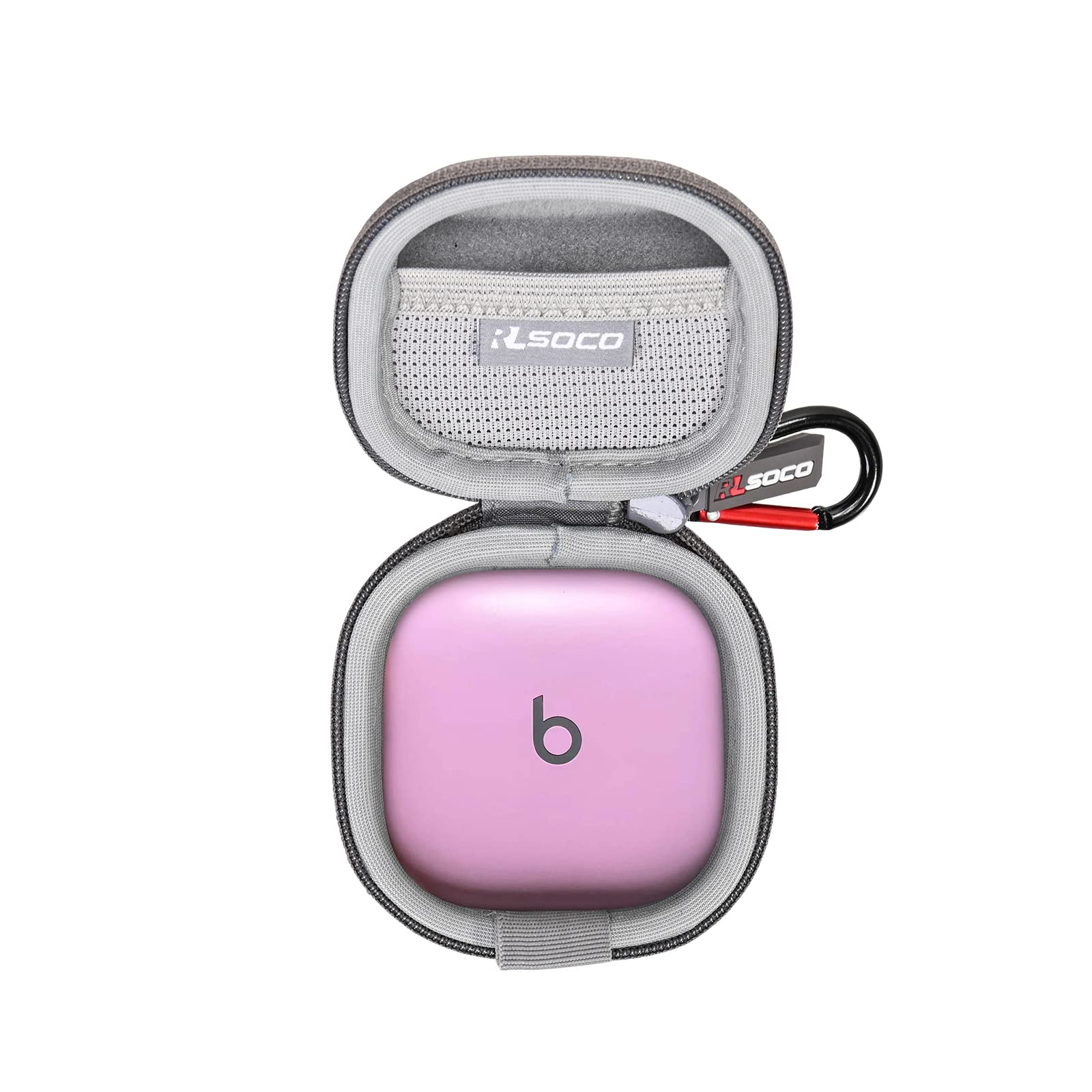RLSOCO Hard Case for Beats Fit Pro & Fit Pro x Kim Kardashian Earbuds (Grey）