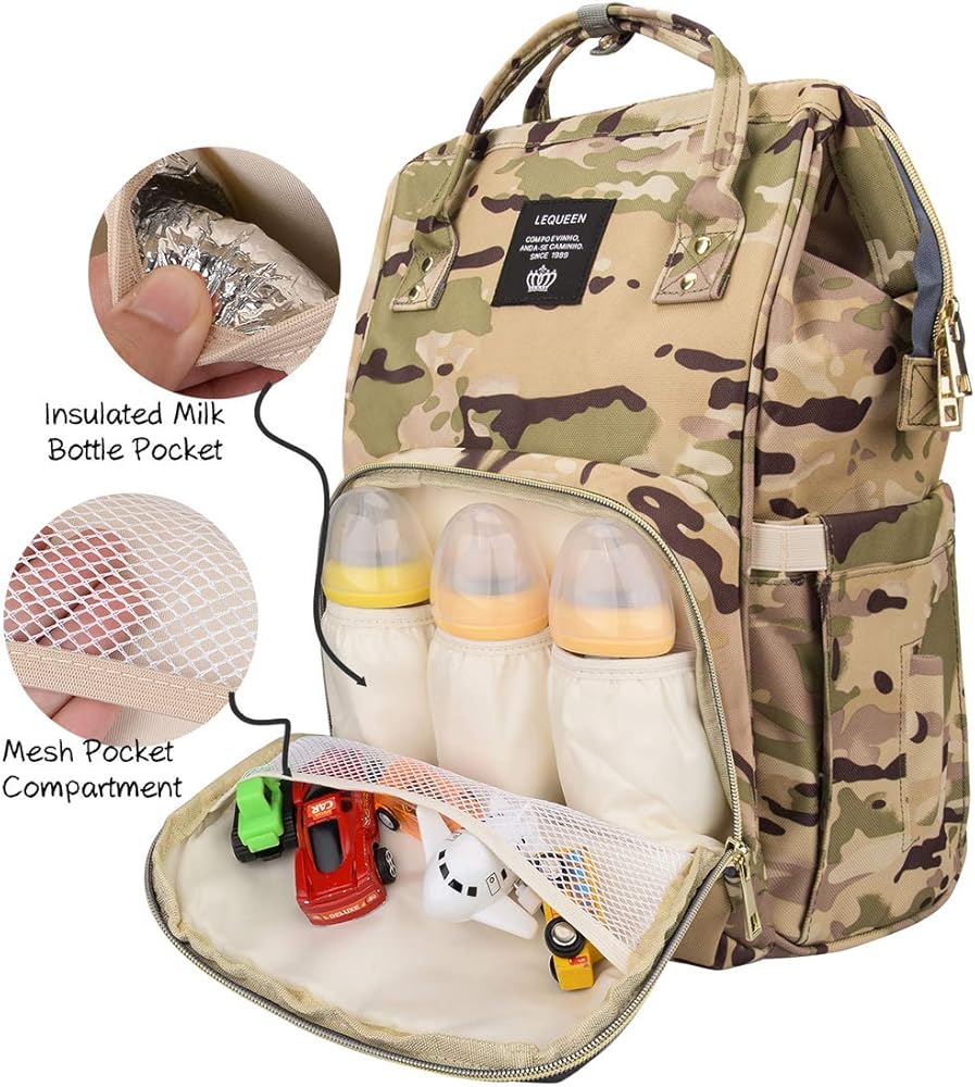 lequeen camo diaper bag