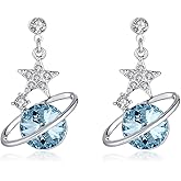 Kruckel Earrings for Women, Trendy, Cute, Elegant for Wedding Bridal Brides Valentine Gift Birthday Woman Mother Day, made with Austrian crystals