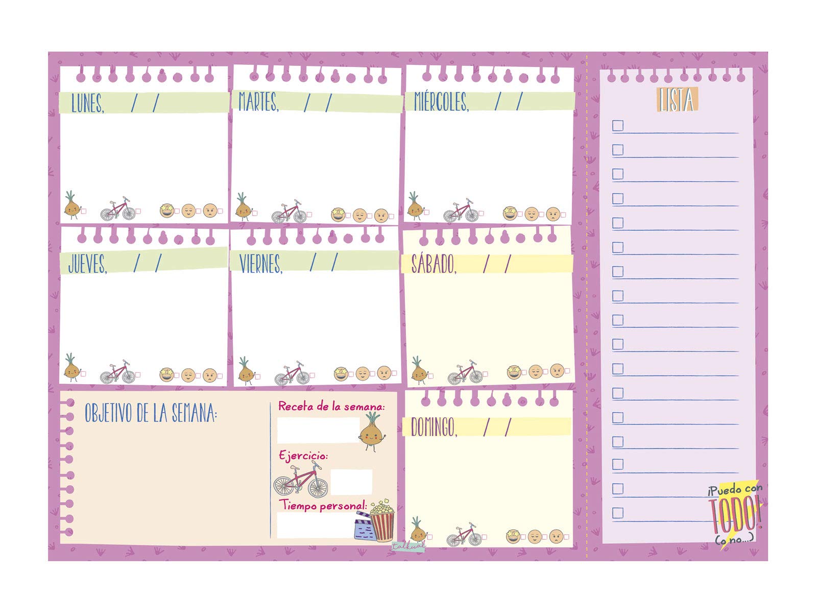 Finocam - Spanish Personal Weekly Talkual Planner