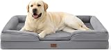 Bedsure Dog Sofa Bed Extra Large Orthopedic Waterproof Washable Cover Grey XL