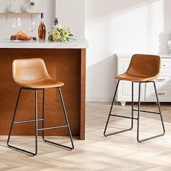 HeuGah Counter Height Bar Stools Set of 2, Counter