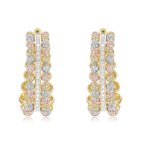 Multicolour Brass Stylish Juniper Earrings for Women