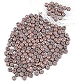 Vlasy 200Pcs Nano Ring Beads Silicone Lined Beads for Nano Ring Human Hair Extensions 7 Color Optional (Medium Brown)