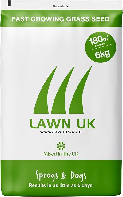 Lawn UK Sprogs & Dogs Grass Seed 4kg Up to 120sqm Coverage