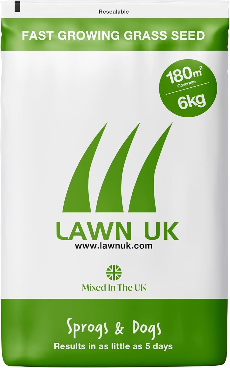 Lawn UK Sprogs & Dogs Grass Seed 4kg Up to 120sqm Coverage