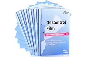 BEAUTY KATE Great Absorbent Oil Blotting Sheets for Face - 10% Larger Oil Control Film 6pk/300 Makeup Friendly Blotting Paper for Oily Skin, High-Performance, Tear-proof Oil Absorbing Tissues