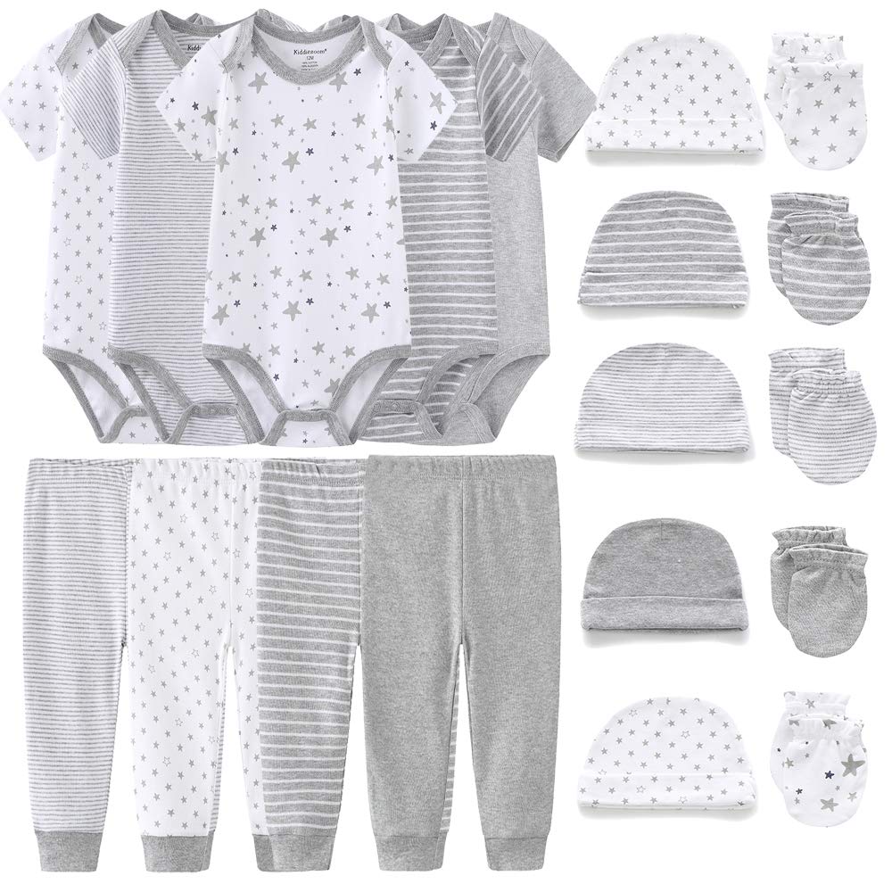 Kiddiezoom Unisex Baby Layette Essentials Giftset Clothing Set 19-Piece For Newborn Baby Image