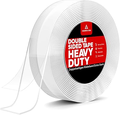 HOMMAND Double Sided Tape Heavy Duty 5M x 2CM Nano Mounting Tape Extra Large