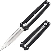 Boker Plus&reg; Slike Knife &ndash; Premium ultra-light sliding one-handed pocket knife with double-ground D2 blade and G10 handle &ndash; razor-sharp professional double-edged blade