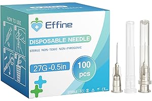 CAREACH 100Pack 27Ga 1/2 inch, Lab Dispensing Accessories, Measurement, Refilling Inks