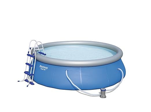 4 opinioni per Bestway 57277 Piscina Fast Set, 366 x 91