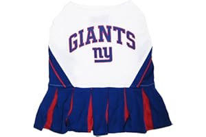 MIRAGE PET PRODUCTS Pets First NFL New York Giants Dog Cheerleader Dress, Small