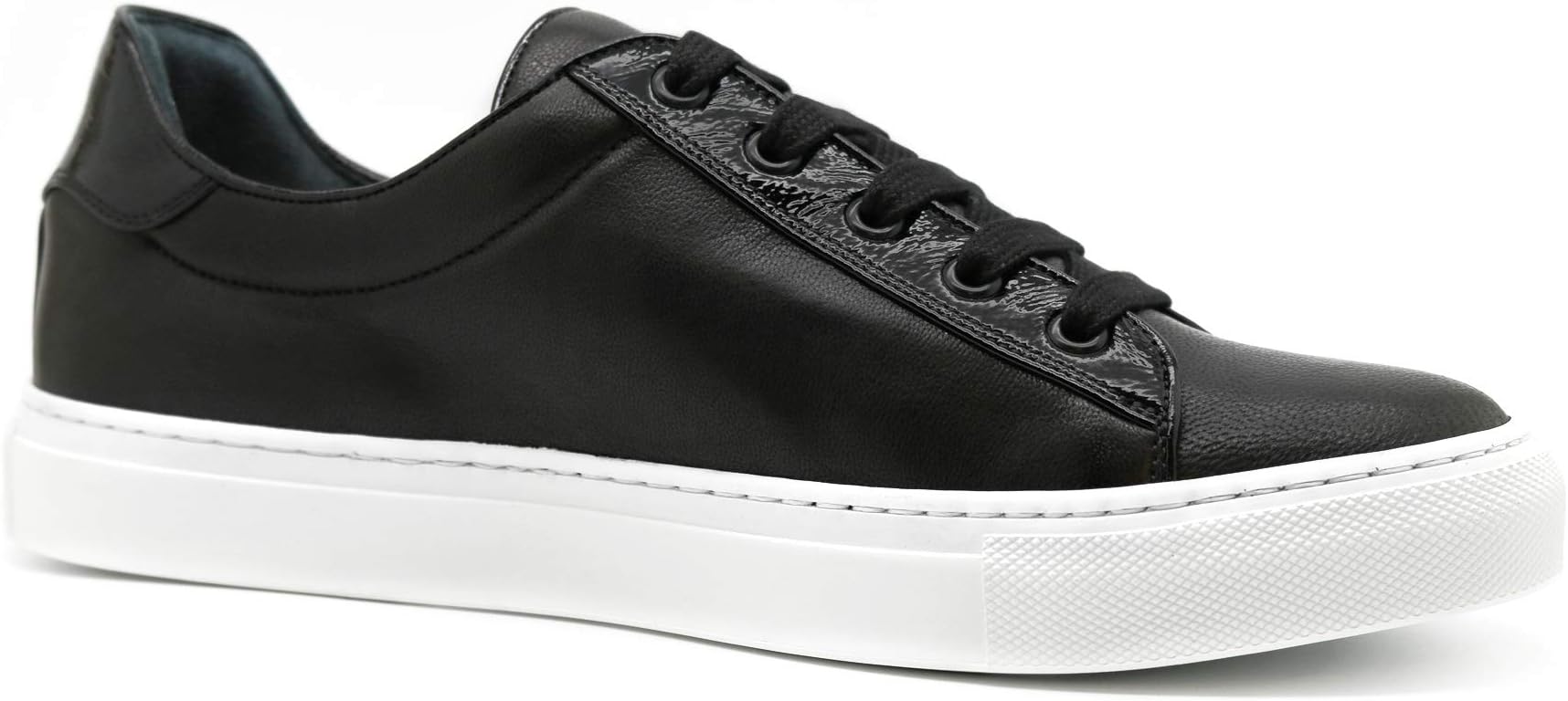 AVIMAMen's Il Capitano Italian Leather Luxury Sneakers - Nero - Xmas, Birthday Gifts