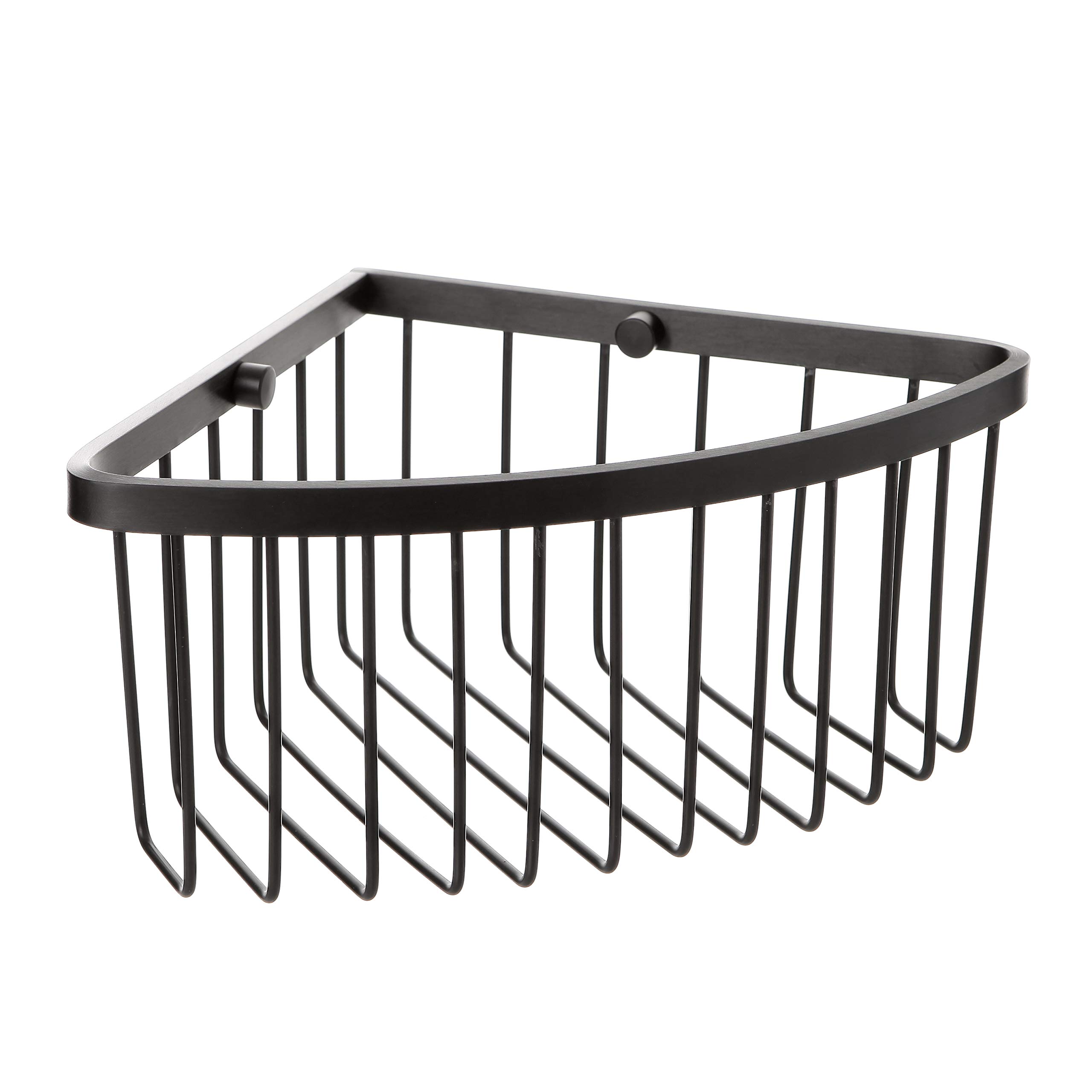 TATAY - Large corner shower basket. Black aluminium. Dimensions 20 x 11.5 x 20cm — image 1